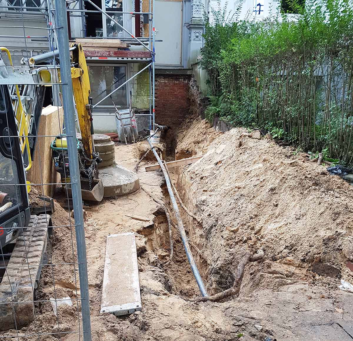 Baubegleitende Kampfmittelsondierung durch PKE