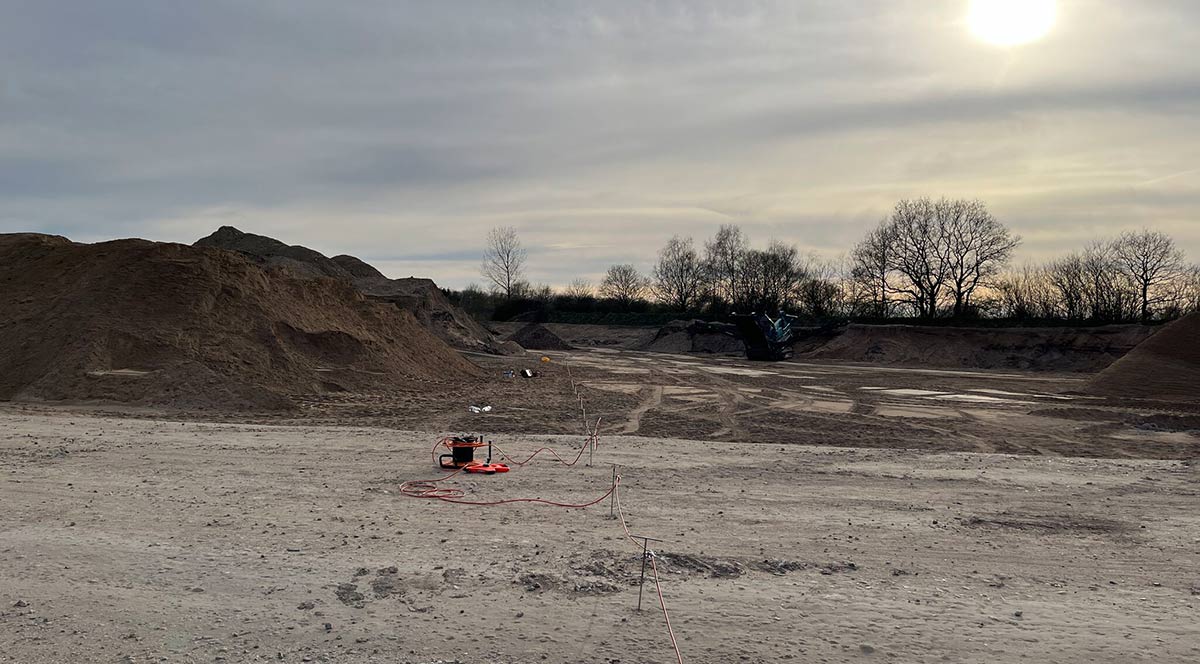 Restkieserkundung in aktiven Kiessandgruben