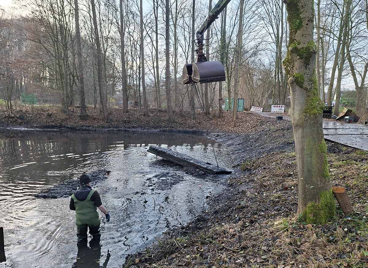 Entschlammungen im Stadtgebiet von Hamburg